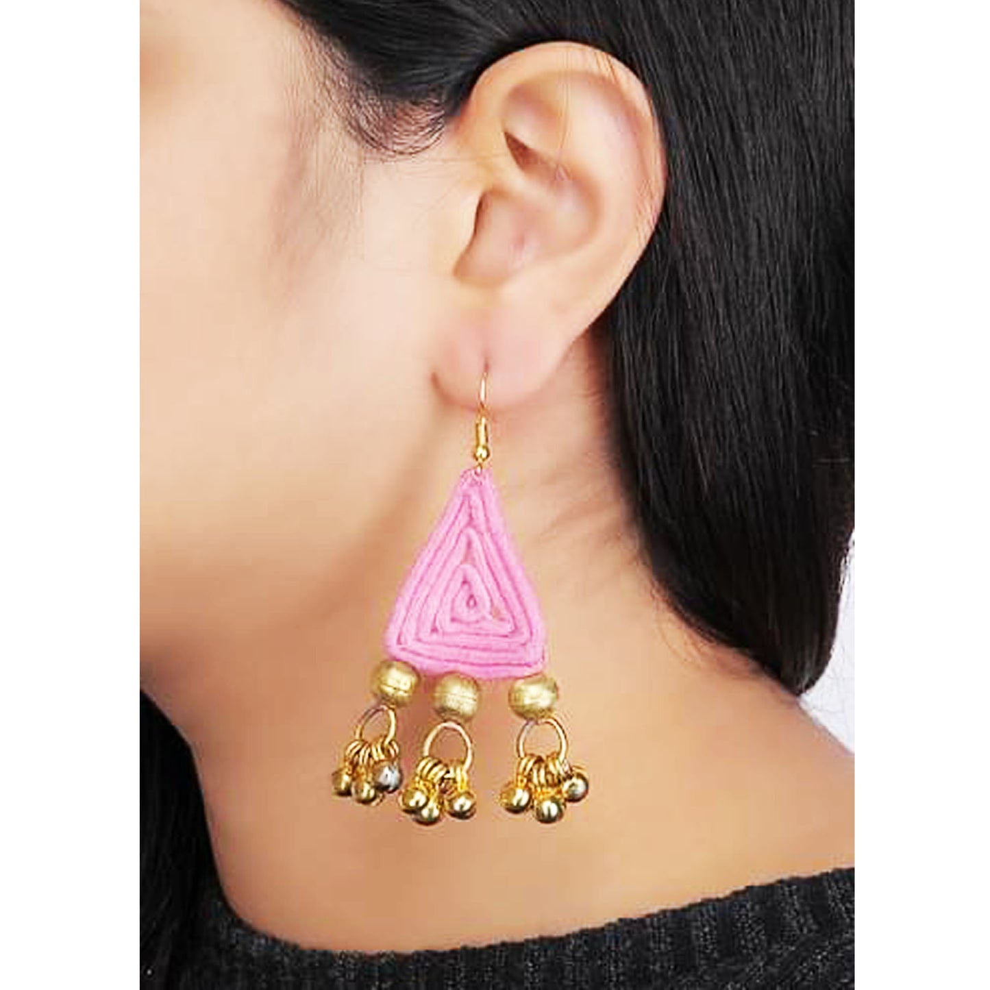 Pink And Gold Dori Earrings