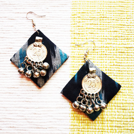 Vintage Ikat Earrings