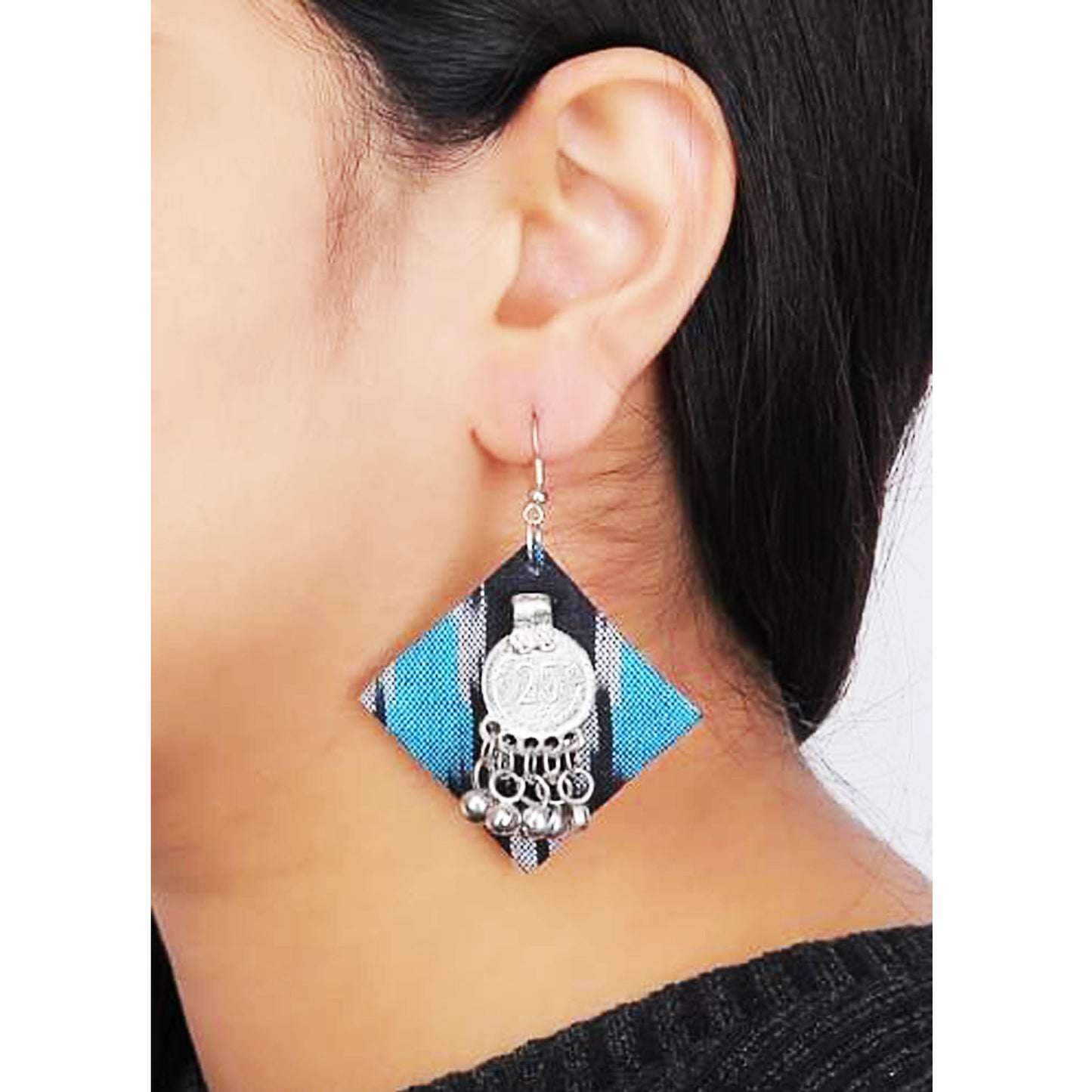 Vintage Ikat Earrings