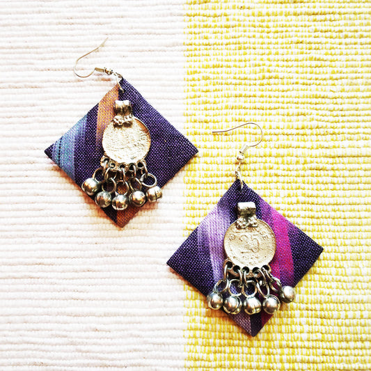 Vintage Purple Earrings