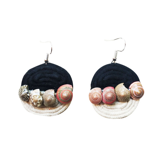 Edgy Shell Earrings