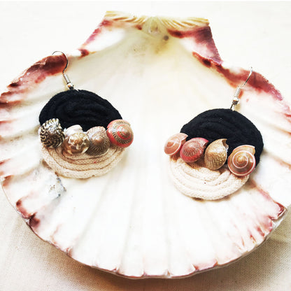 Edgy Shell Earrings