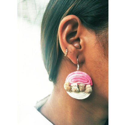 Serene Pink Shell Earrings