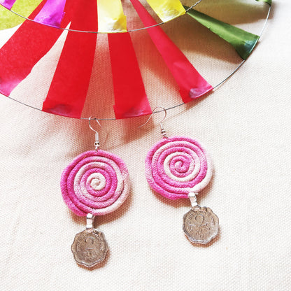 Shaded Pink Earrings