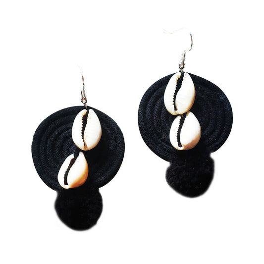 Black Shell Earrings