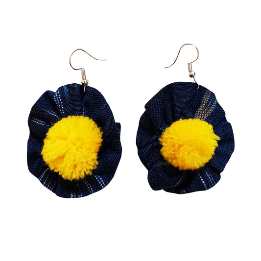 Blue Flower Earrings