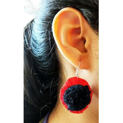 Fiery Flower Earrings