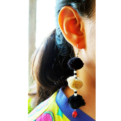 Edgy Black Earrings