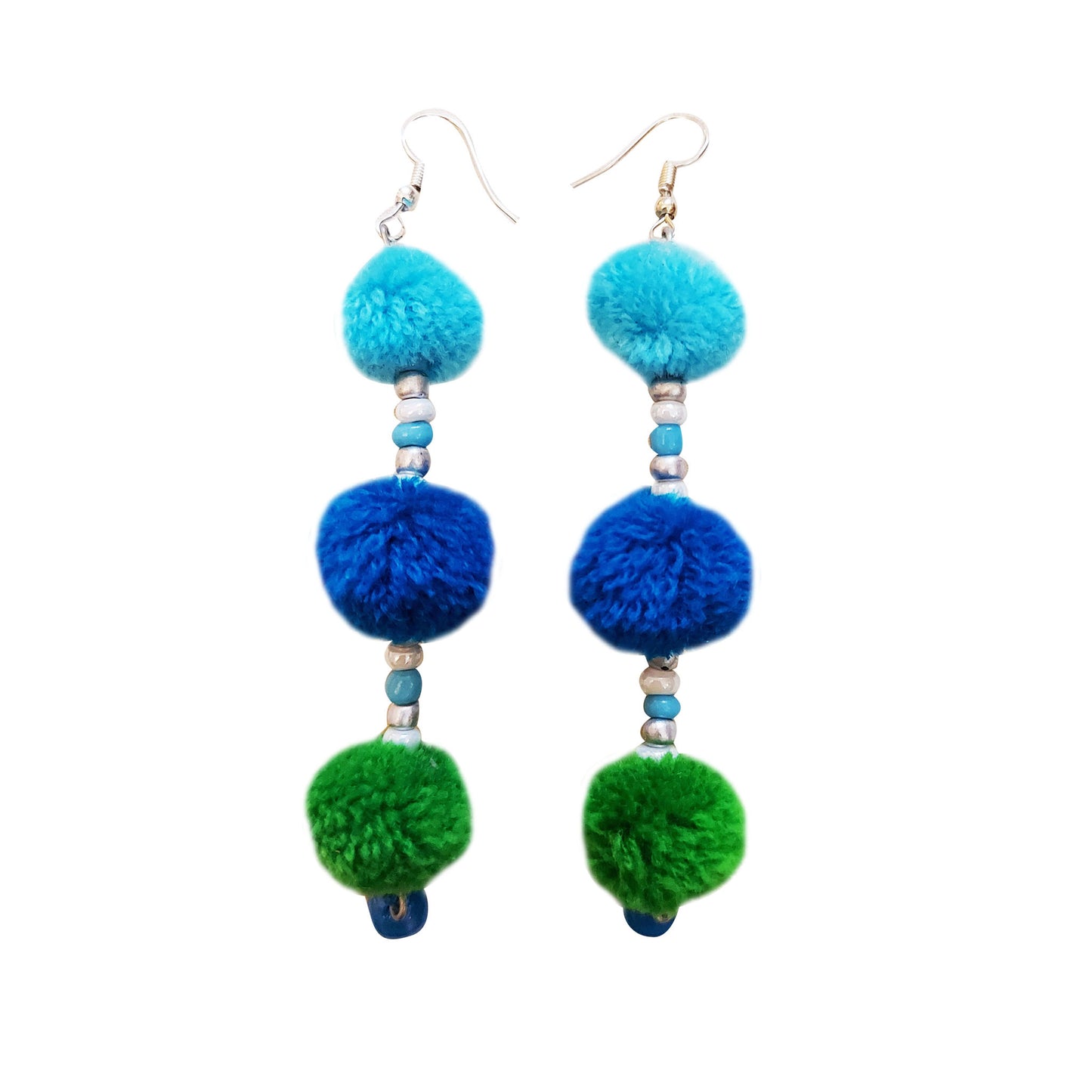 Blue To Green Earrings