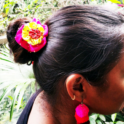 Vibrant Flower Hair Accessory