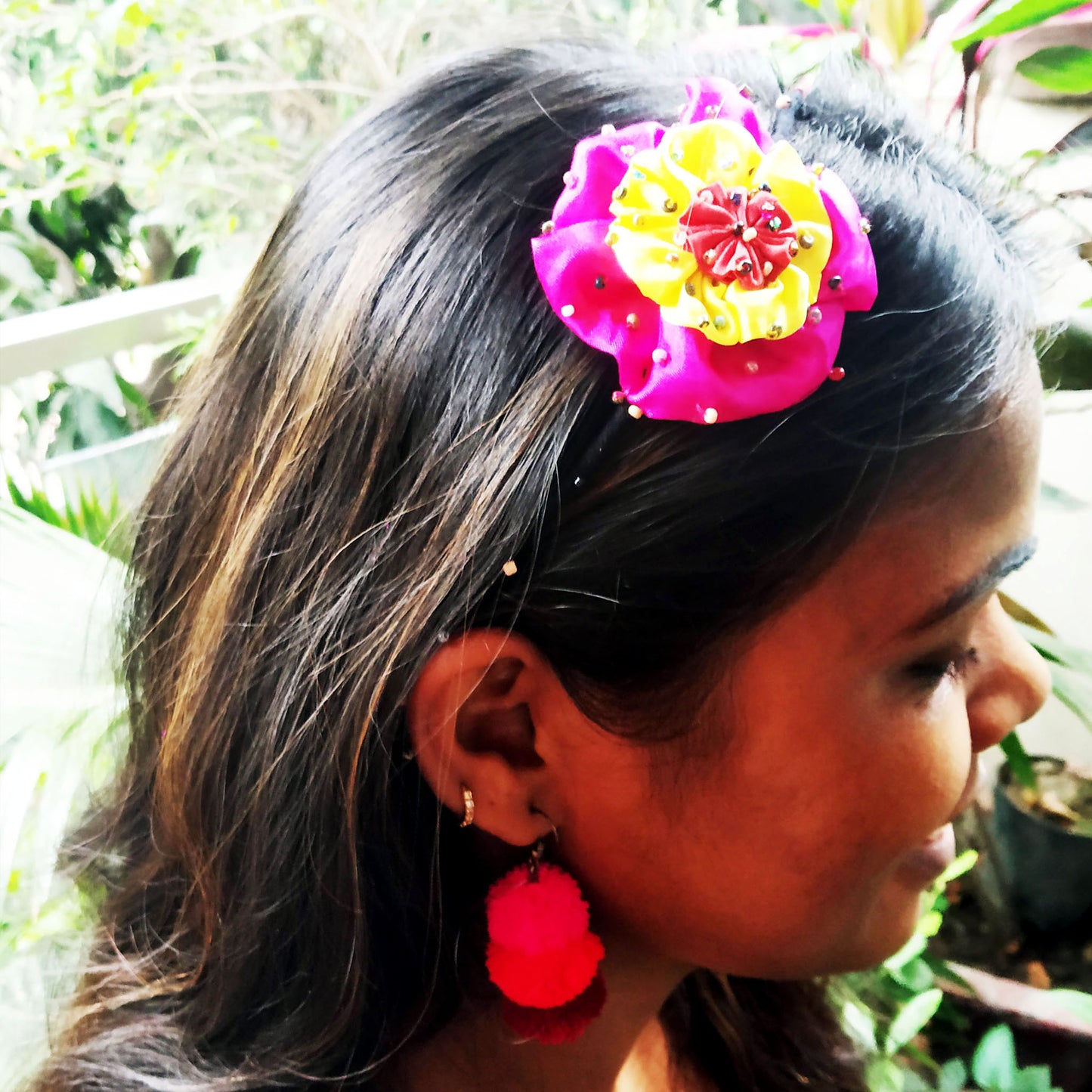 Vibrant Flower Hair Accessory