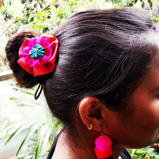 Silk Flower Hair Accessory