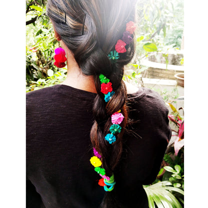 Multicolor Flower Hair Accessory