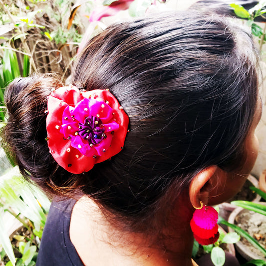 Silken Orange Hair Accessory