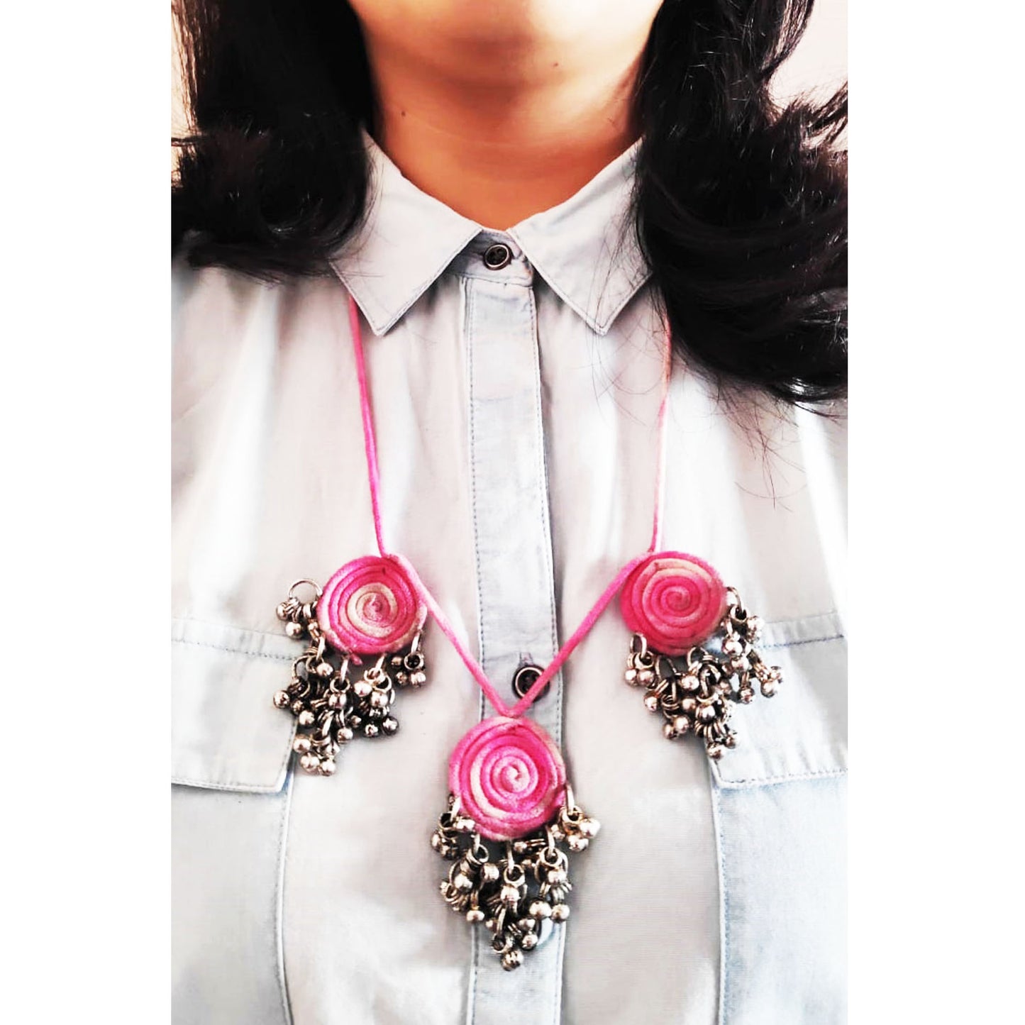 Pink Shaded Necklace