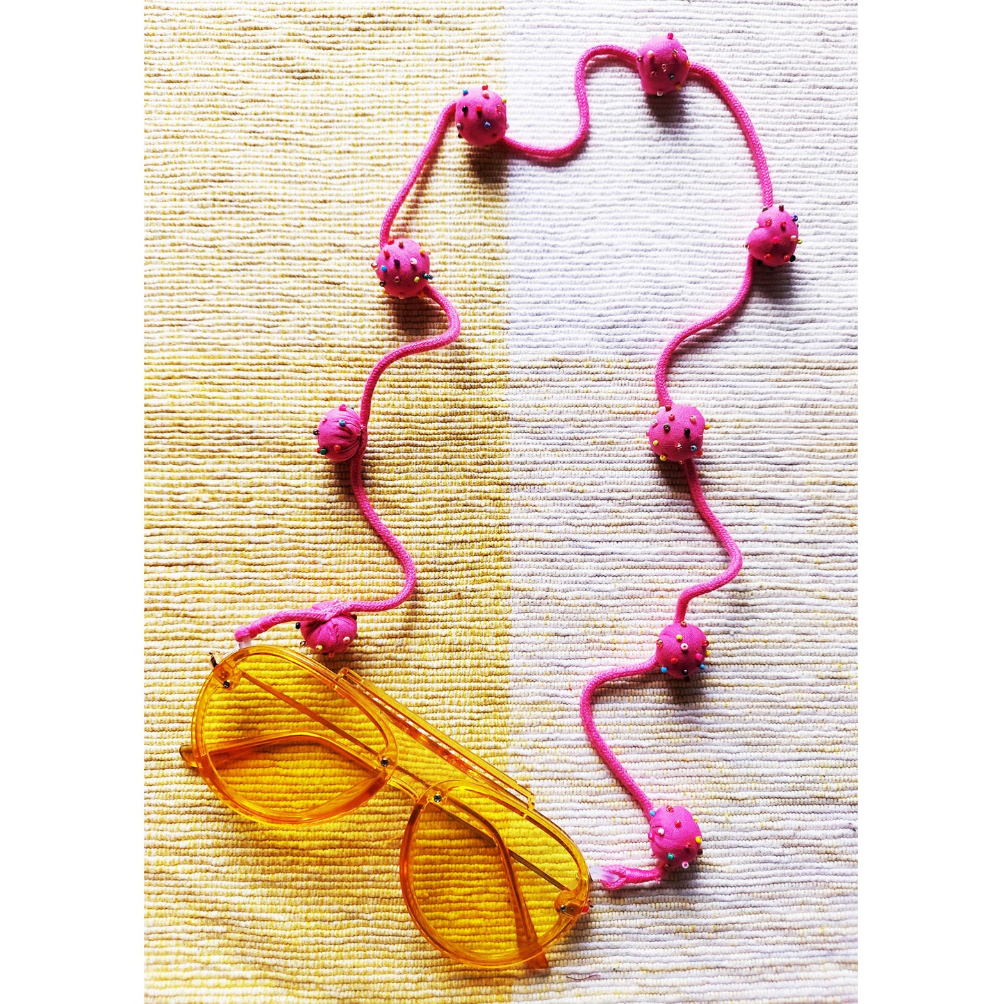 Pink Bauble Eyewear Chain