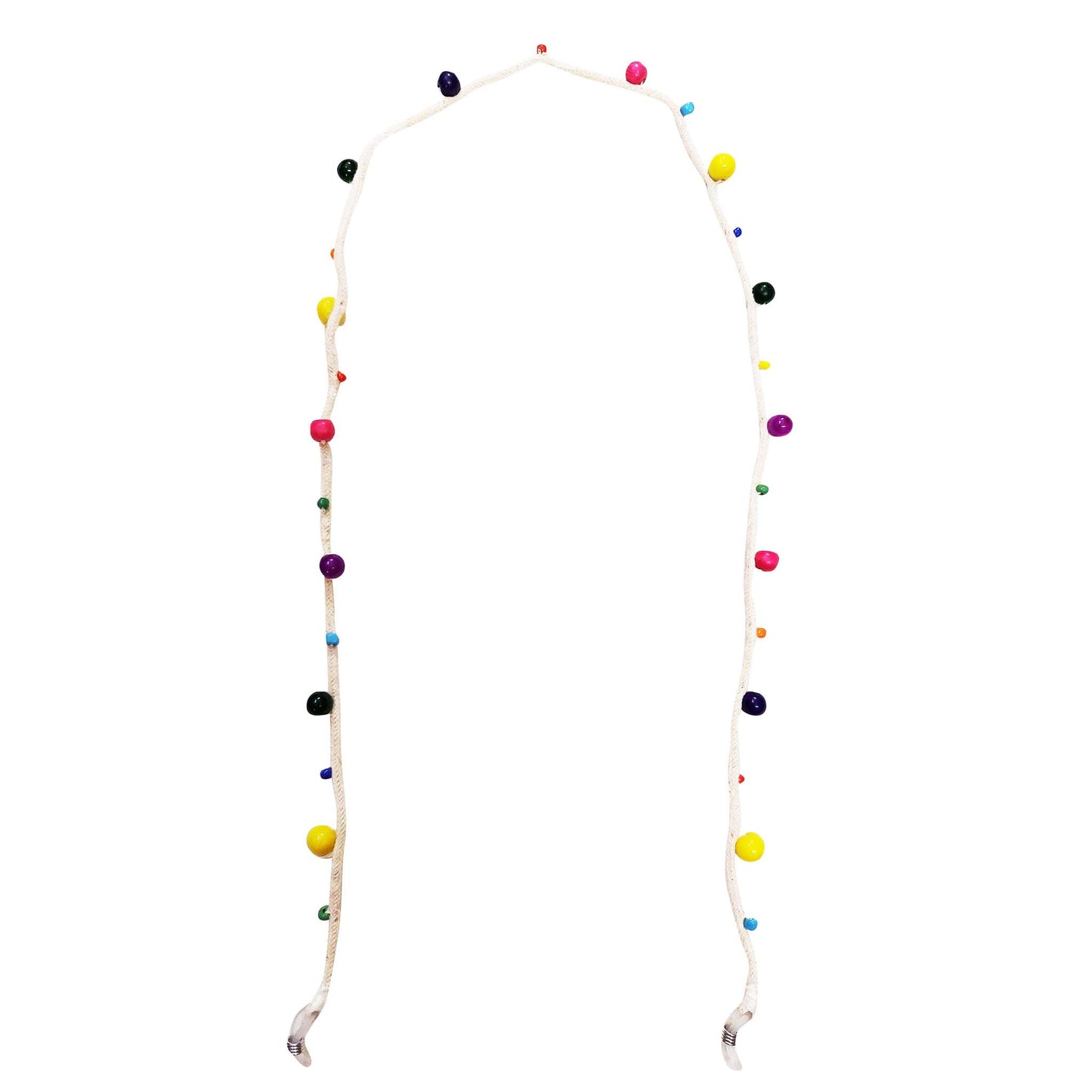 White beaded spectacle string