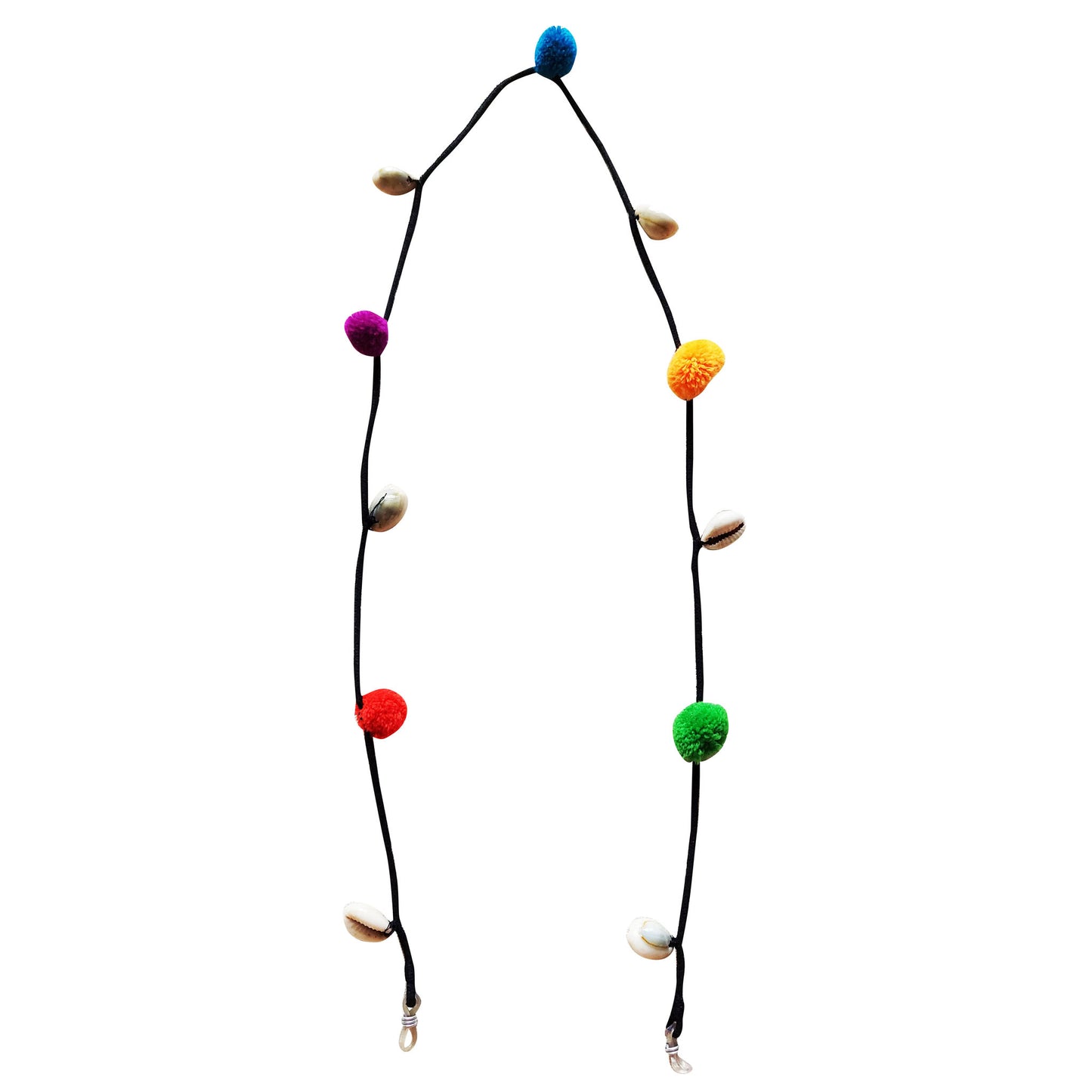 Pom pom seashell spectacle string