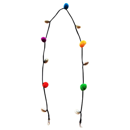 Pom pom seashell spectacle string