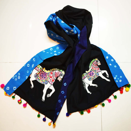 Kutch Horse Bandhej Stole