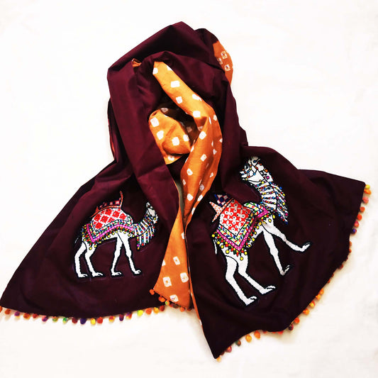 Kutch Camel Bandhej Stole