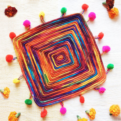 Multicolor Square Trivet