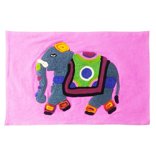 Elephant On Pink Placemat