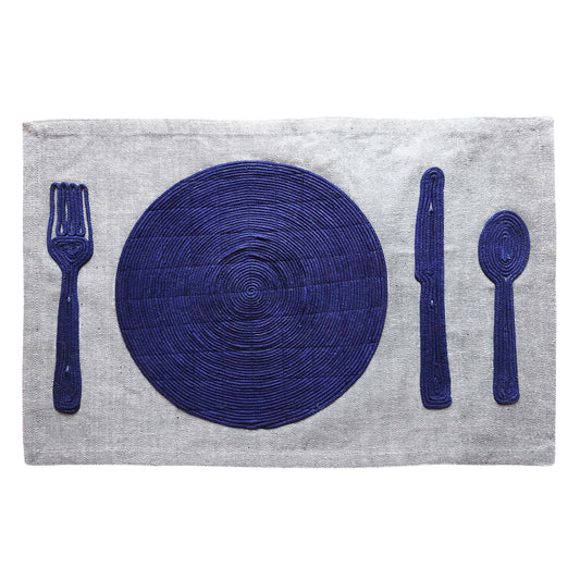 Grey Denim Placemat