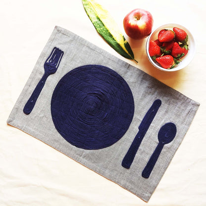 Grey Denim Placemat